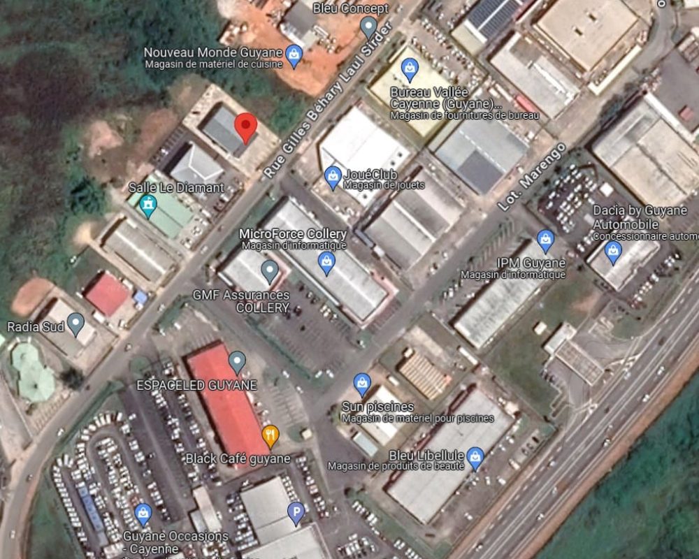 localisation du Centre de formation sécurité GC Compétences en Guyane